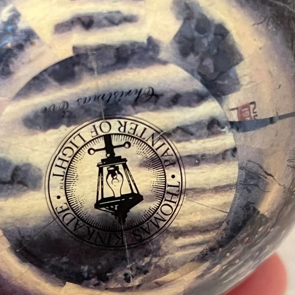 Thomas Kincaid glass Christmas ornament balls - Picture 4 of 7